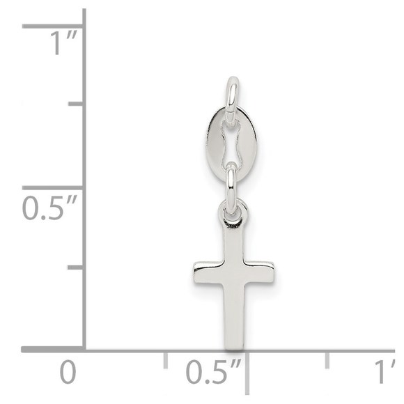 Sterling Silver Cross Charm - Picture 2 of 4